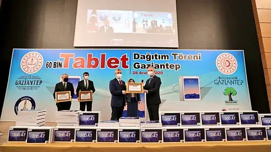 Şahinbey Belediyesi'nden tablet desteği