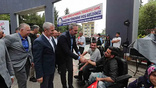 Şahinbey'de 91 engelliye tekerlekli sandalye