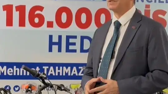 Şahinbey'de başarılı 116 bin öğrenciye bisiklet