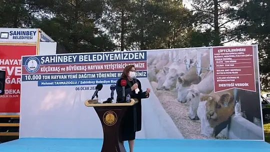 Şahinbey'de çiftçiye 10 bin ton yem desteği