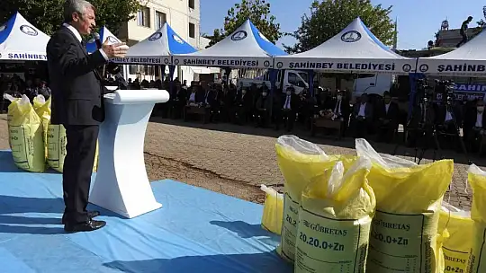 Şahinbey'de çiftçiye 3 bin ton gübre dağıtıldı