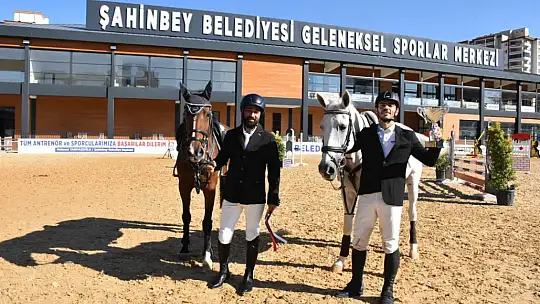 Şahinbey'de engel atlama teşvik müsabakaları tamamlandı