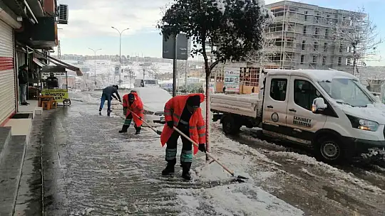 Şahinbey'de karla mücadele