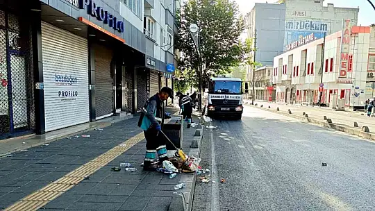 Şahinbey'de temizlik işleri ekipleri, bayram boyunca görev başındaydı