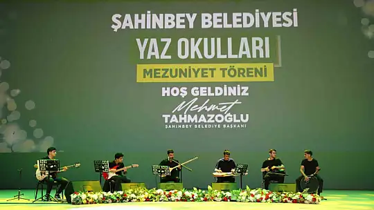 Şahinbey'de yaz okulu mezuniyet töreni düzenlendi