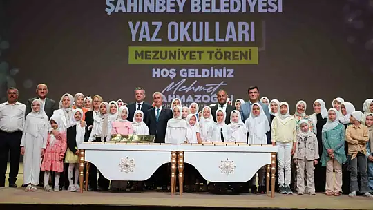 Şahinbey'de yaz okulu mezuniyet töreni düzenlendi