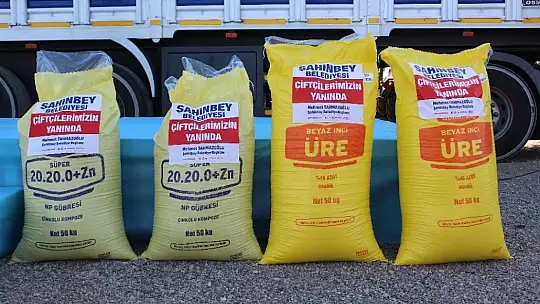 Şahinbey'den çiftçilere 4 bin ton gübre desteği