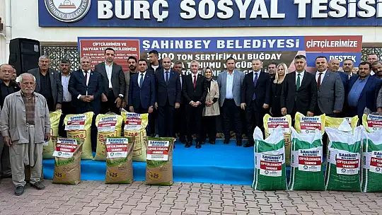 Şahinbey'den çiftçiye büyük destek