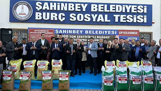 Şahinbey'den çiftçiye büyük destek