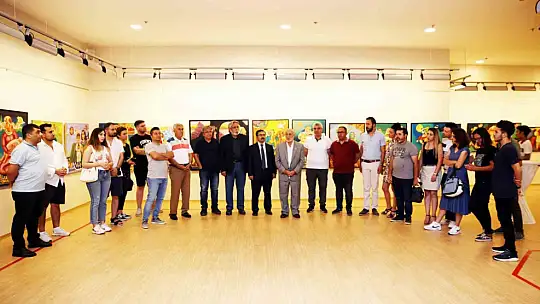 SANKO'da, anneler ve çocuklar temalı resim sergisi açıldı