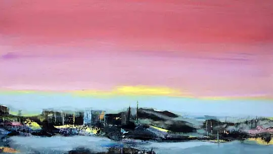 SANKO Sanat Galerisi'ndeki 'dinginlik' temalı resim sergisi