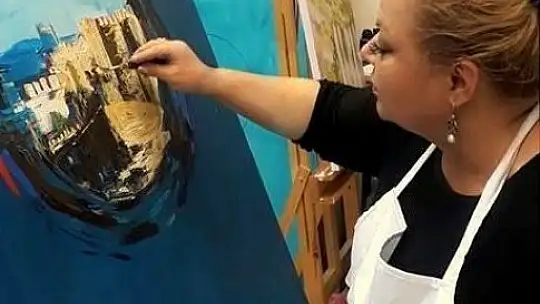 Sanko Sanat Galerisinde 'Zaman Sızlar' temalı resim sergisi