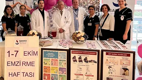 SANKO Üniversitesi Hastanesi'nde 'Emzirme Haftası' etkinliği