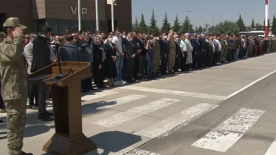 Şehit Mahsun Şimşek'in naaşı Gaziantep'te