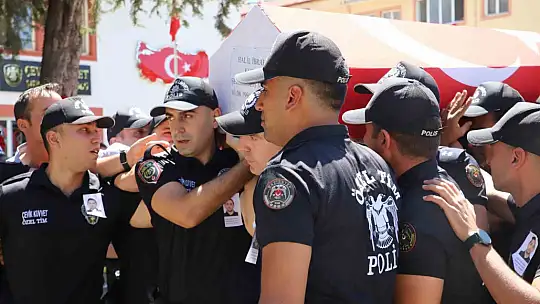 Şehit polis memuru Halil İbrahim Kuzkun için tören düzenlendi