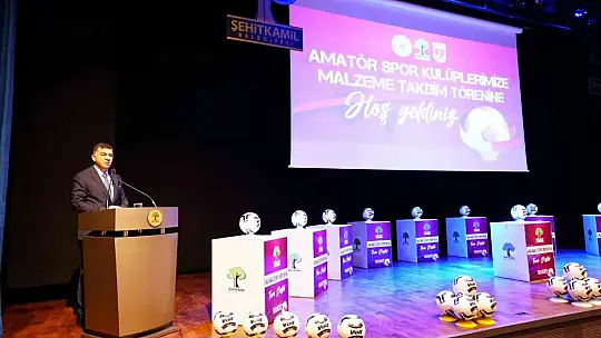 Şehitkamil'de amatör spor kulüplerine destek