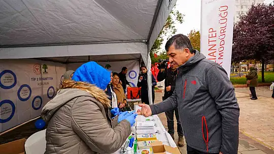 Şehitkamil'de diyabet yürüyüşü