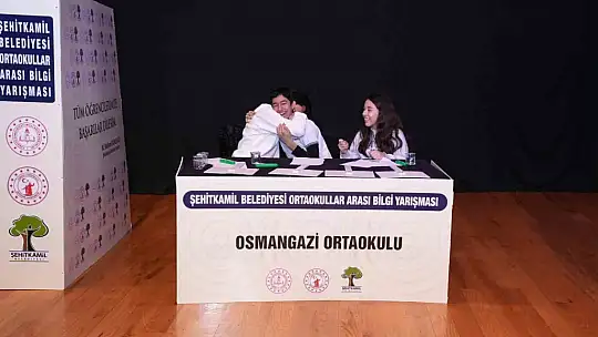 Şehitkamil'de Ortaokullar Arası Bilgi Yarışması düzenlendi