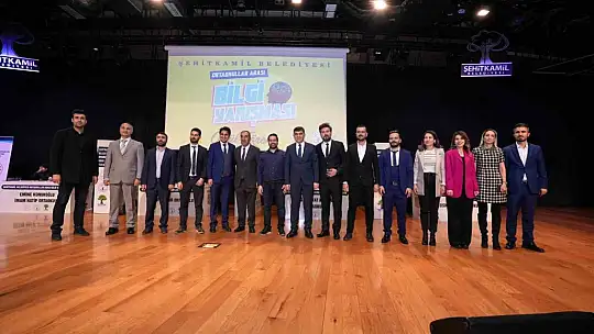 Şehitkamil'de Ortaokullar Arası Bilgi Yarışması düzenlendi