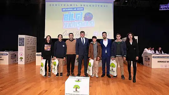 Şehitkamil'de Ortaokullar Arası Bilgi Yarışması düzenlendi