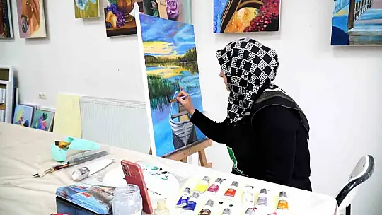 Şehitkamil'de resim kursuna yoğun ilgi