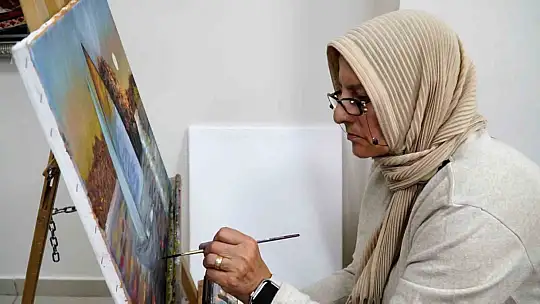 Şehitkamil'de resim kursuna yoğun ilgi