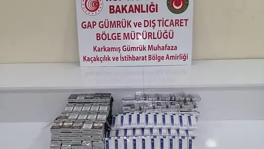 Sınır kapısında telefon ile sigara ele geçirildi