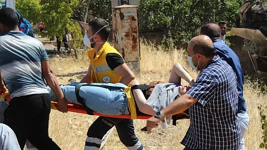 Tarlaya uçan araca fıstık ağacı ok gibi saplandı: 6 yaralı