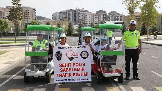 Trafik eğitim parkında eğitimler devam ediyor