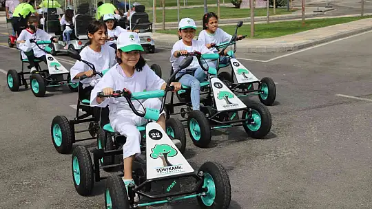 Trafik eğitim parkında eğitimler devam ediyor