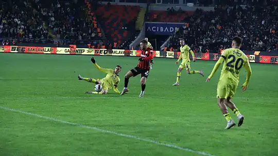 Trendyol Süper Lig: Gaziantep FK: 0 - Fenerbahçe: 1 (Maç sonucu)