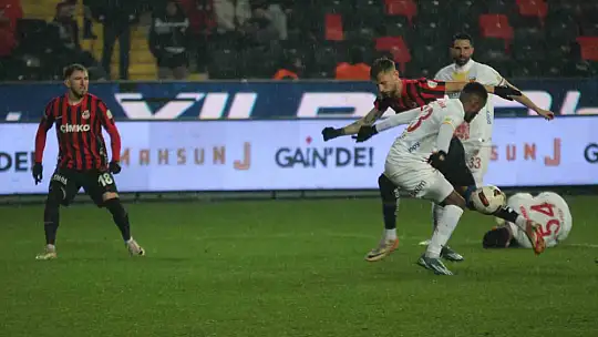 Trendyol Süper Lig: Gaziantep FK: 1 - Kayserispor: 1 (Maç Sonucu)