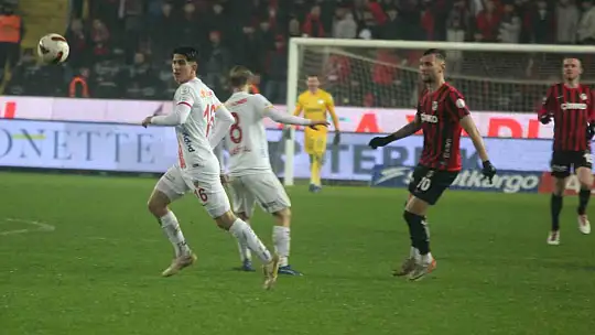 Trendyol Süper Lig: Gaziantep FK: 1 - Kayserispor: 1 (Maç Sonucu)