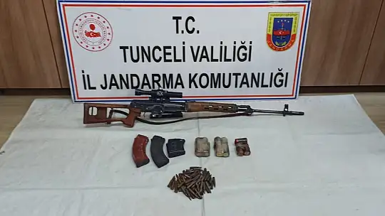 Teröristlere ait silah, mühimmat ve yaşam malzemesi ele geçirildi