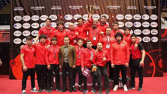 U23 Grekoromen Güreş Milli Takımı, ilk defa Avrupa şampiyonu oldu
