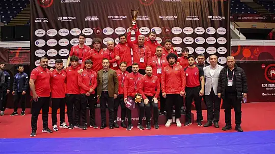 U23 Grekoromen Güreş Milli Takımı, ilk defa Avrupa şampiyonu oldu