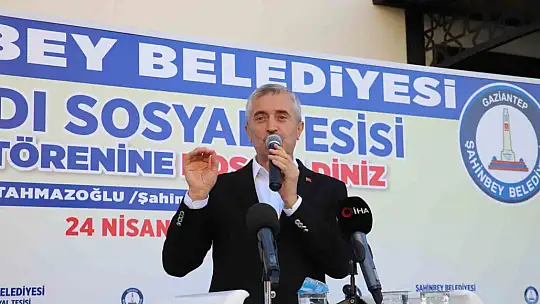 Ünaldı Mahallesinde yapılan sosyal tesisisin açılışı yapıldı
