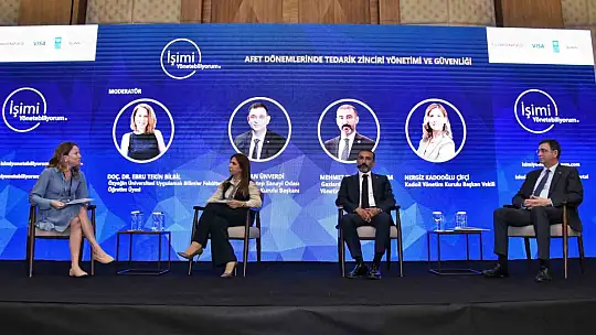 Ünverdi, 'Afet Dönemlerinde Tedarik Zinciri Yönetimi ve Güvenliği' panelinde konuştu