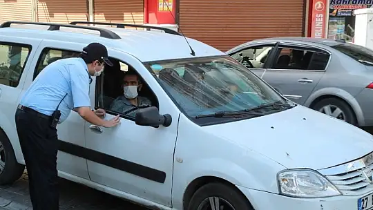 Vaka sayısı artan Gaziantep'te maske denetimi atırıldı