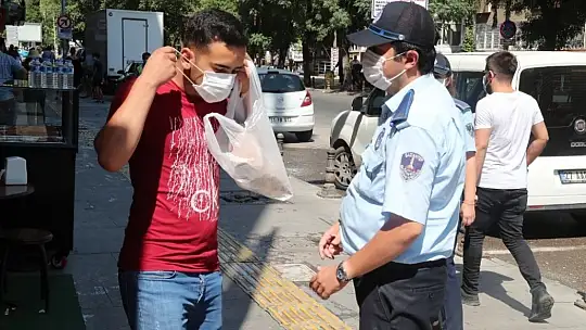 Vaka sayısı artan Gaziantep'te maske denetimi atırıldı