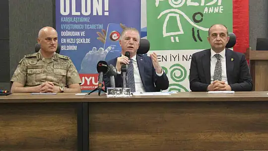 Vali Gül, Gaziantep'te uyuşturucuyla mücadele bilançosunu açıkladı