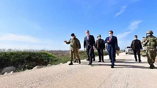 Vali Gül sınır hattında denetimde