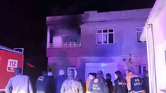 Yaşlı çiftin evinde çıkan yangın maddi hasara yol açtı