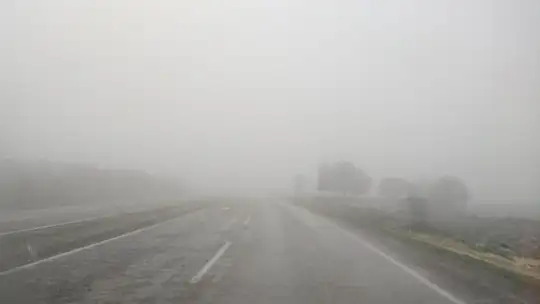 Yavuzeli'nde yoğun sis etkili oldu