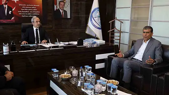 Yeni Rektör'e hayırlı olsun ziyareti