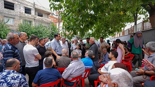 Yılmaz, mahalle ziyaretlerini aralıksız sürdürüyor