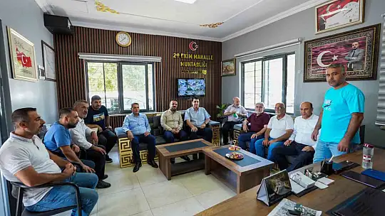 Yılmaz, mahalle ziyaretlerini aralıksız sürdürüyor