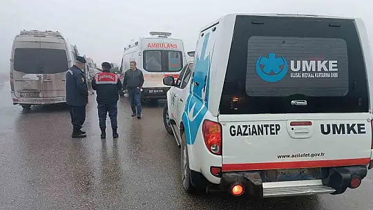 Yolcu minibüsü vince çarptı: 9 yaralı