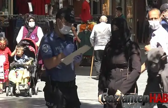 Gaziantep'te 3 bin 22 kişiye sosyal mesafe ve maske cezası