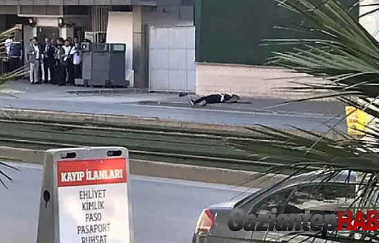 Gaziantep'te etkisiz hale getirilen şahısın vurulma anı güvenlik kamerasında